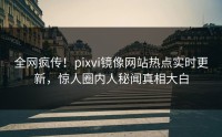 全网疯传！pixvi镜像网站热点实时更新，惊人圈内人秘闻真相大白