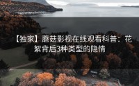 【独家】蘑菇影视在线观看科普：花絮背后3种类型的隐情