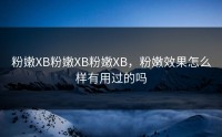 粉嫩XB粉嫩XB粉嫩XB，粉嫩效果怎么样有用过的吗