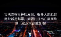 我把流程拆开后发现：很多人用51网网址越用越累，问题往往出在画面比例（这点太容易忽略）