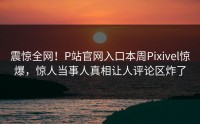 震惊全网！P站官网入口本周Pixivel惊爆，惊人当事人真相让人评论区炸了