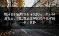 蘑菇影视在线观看深度揭秘：八卦风波背后，网红在酒店房间的角色罕见令人意外