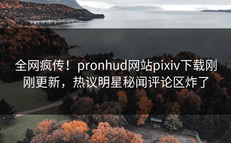 全网疯传！pronhud网站pixiv下载刚刚更新，热议明星秘闻评论区炸了
